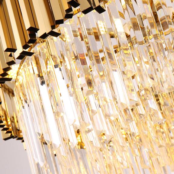 Kristalltaklampa APP601-C Guld